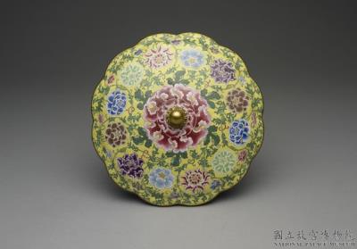 图片[3]-Copper lidded dish with Western lotuses in painted enamels, Qing dynasty, Kangxi reign (1662-1722)-China Archive